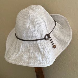 White sun hat